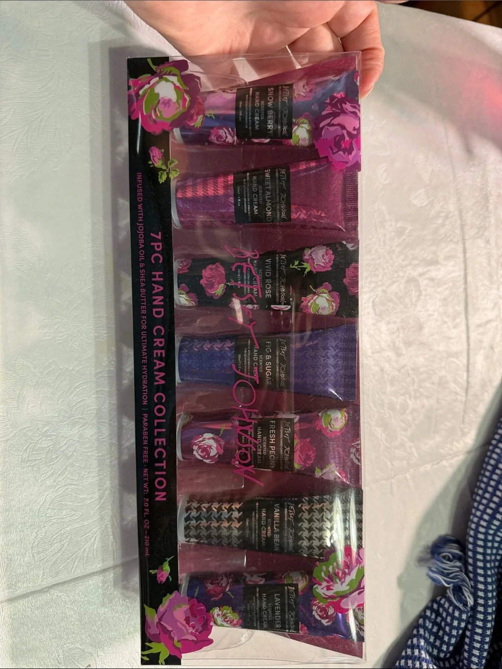 Betsy Johnson 7 piece hand cream collection
